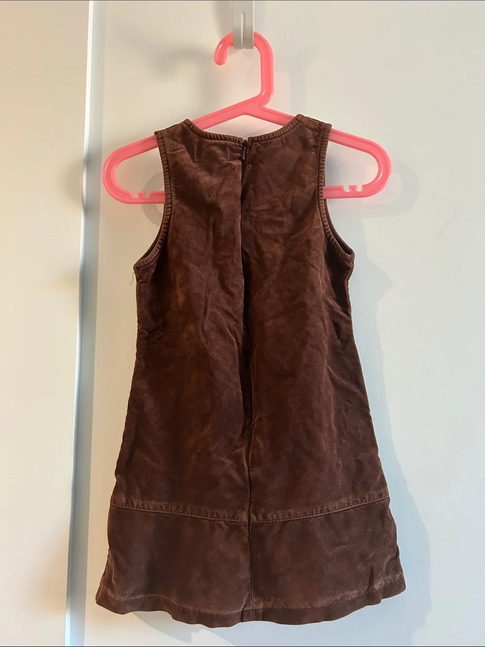 The Children's Place Brown Corduroy Dress with Floral Hem
